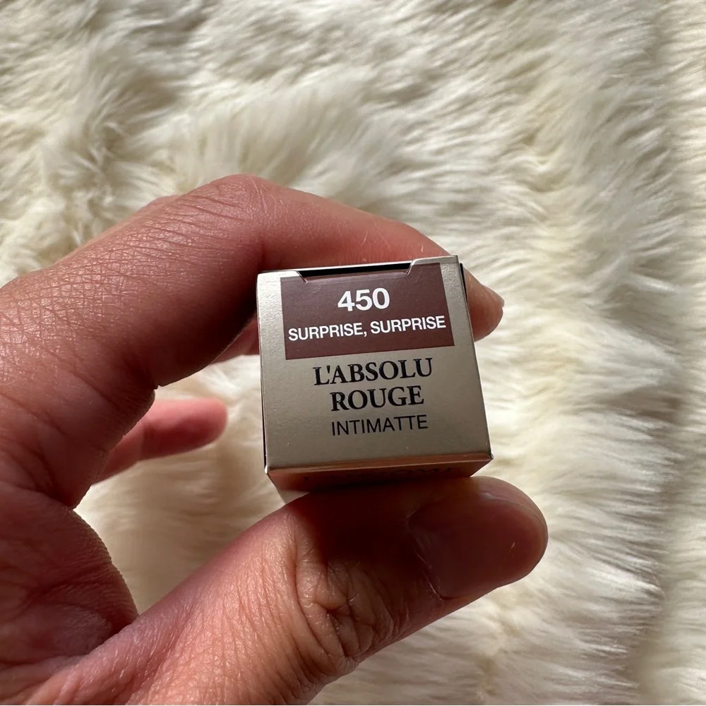 Lancôme L'ABSOLU ROUGE INTIMATTE SOFT MATTE LIPSTICK NIB 450 SURPRISE SURPRISE